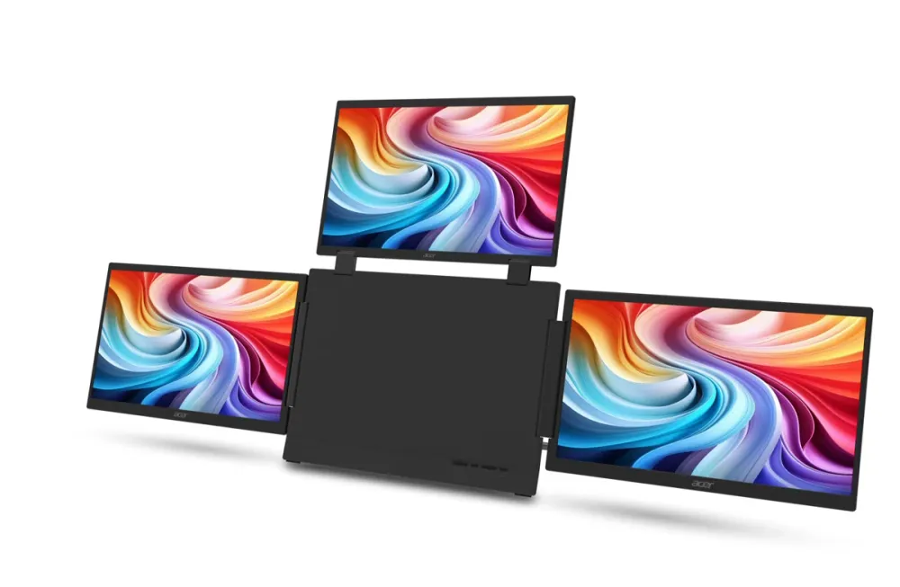 Acer เปิดตัวจอมอนิเตอร์พกพา 3 จอ รุ่น PD163Q P3 ยกระดับการทำงานนอกสถานที่