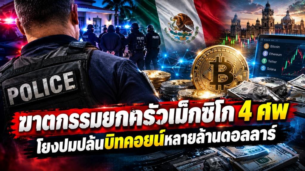 สลด! ฆาตกรรมยกครัว 4 ศพในเม็กซิโก คาดปมขัดแย้งปล้นบิทคอยน์มูลค่ามหาศาล