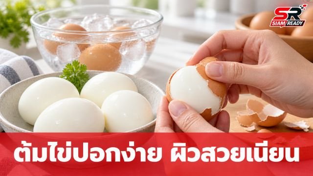 เคล็ดลับต้มไข่ให้ปอกง่าย ผิวสวยเนียนกริบ ไม่ต้องพึ่งแค่เกลือ