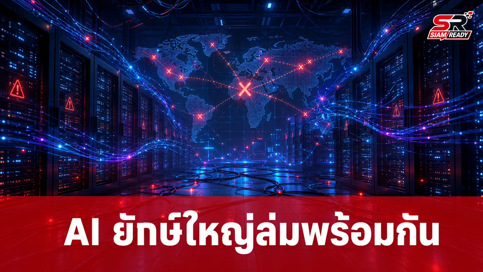 AI ยักษ์ใหญ่ล่มพร้อมกัน! ChatGPT, Gemini, Claude และ Grok เข้าใช้งานไม่ได้
