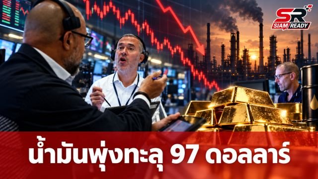 ราคาน้ำมันพุ่งทะลุ 97 ดอลลาร์ หลังเหตุโจมตีซาอุฯ กดดันตลาดหุ้นสหรัฐฯ ร่วงหนัก