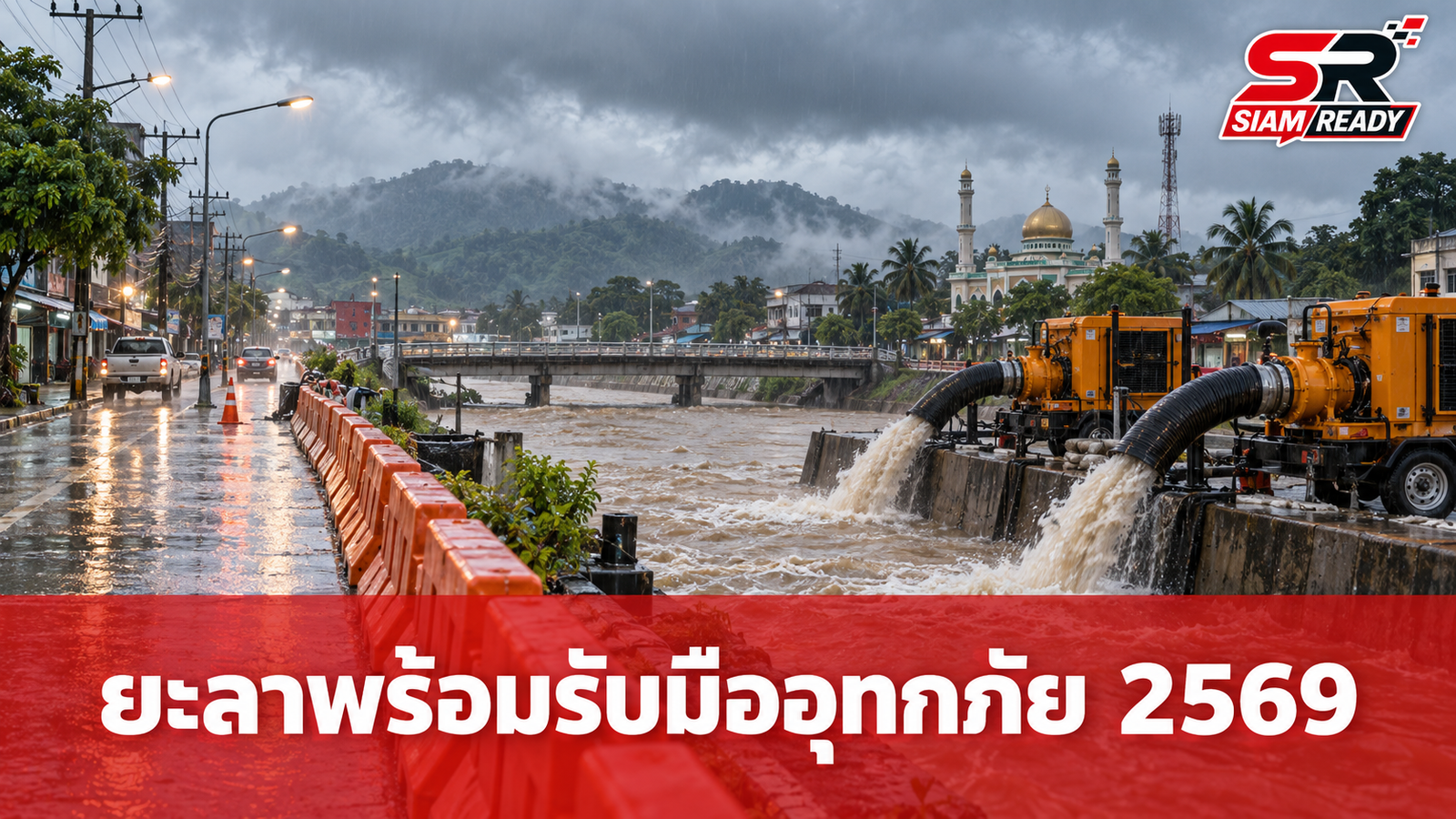 ยะลาเดินหน้าแผนรับมืออุทกภัยปี 2569 ชู 4 มาตรการเชิงรุกเสริมเกราะป้องกันเขตเมือง