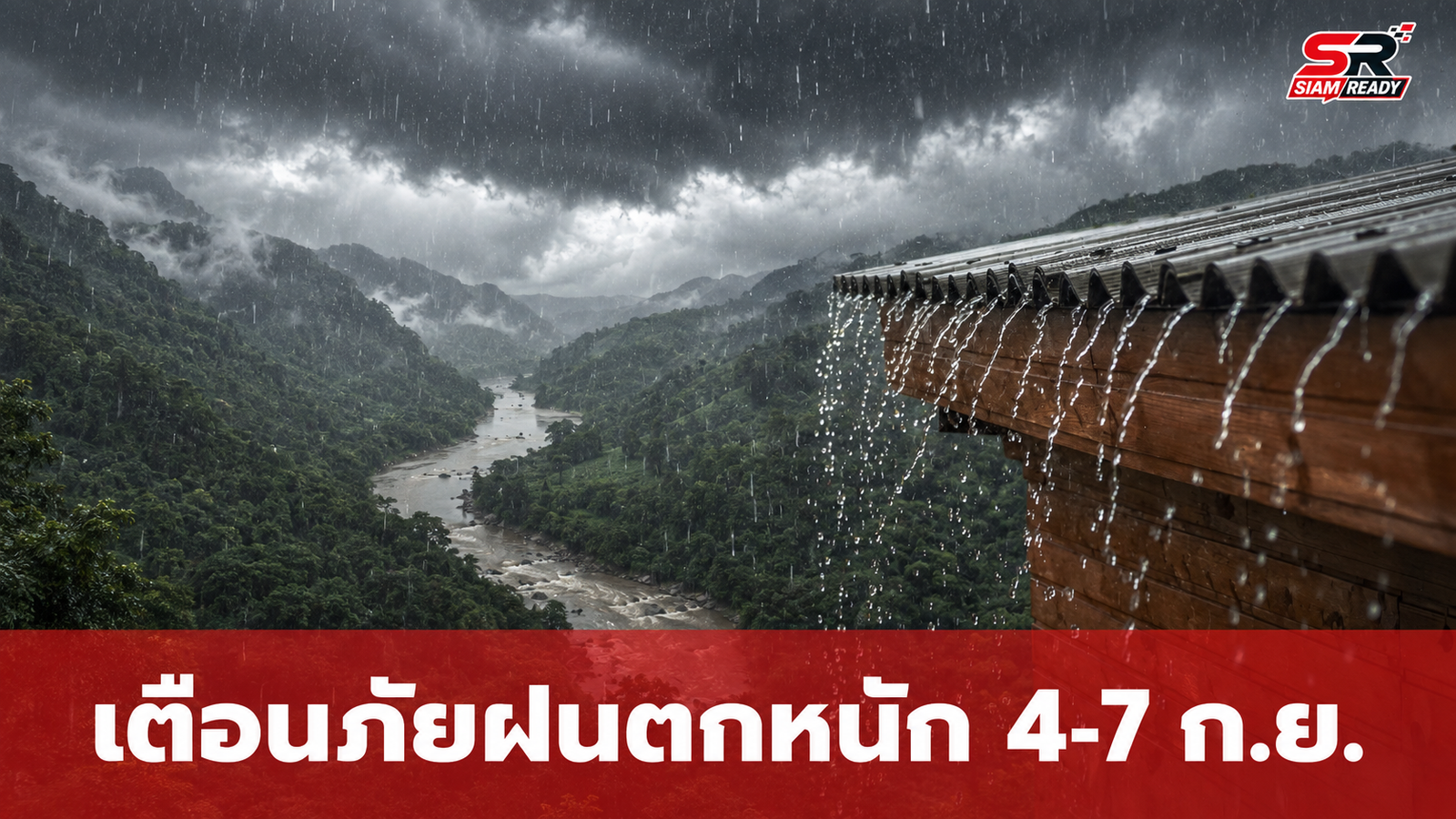 กรมอุตุฯ ออกประกาศฉบับที่ 3 เตือนภัยฝนตกหนักถึงหนักมากทั่วไทย 4-7 ก.ย. 69
