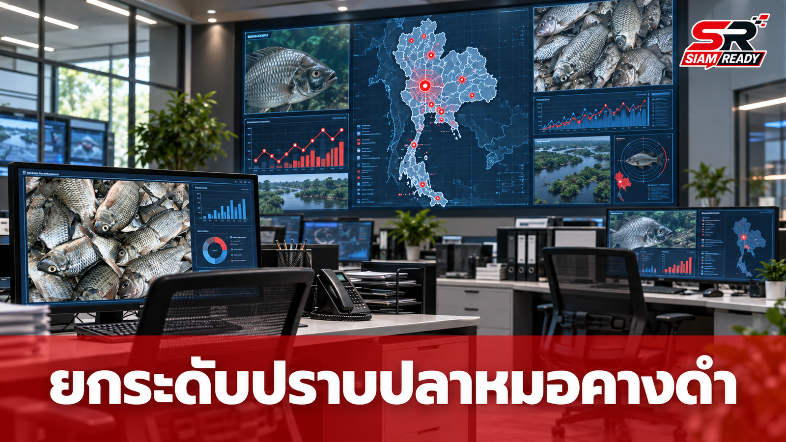 เกษตรฯ ยกระดับมาตรการเชิงรุก จัดตั้งศูนย์ปฏิบัติการจังหวัดลุยปราบปลาหมอคางดำ