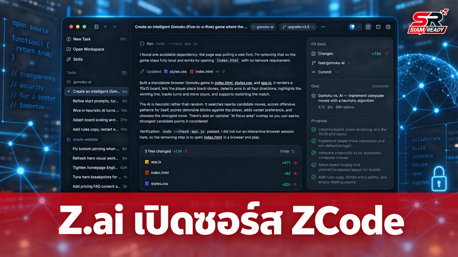 Z.ai เปิดซอร์สโค้ด ZCode หลังถูกวิจารณ์แอบดูดข้อมูล พร้อมยืนยันลบฟีเจอร์ดังกล่าวแล้ว
