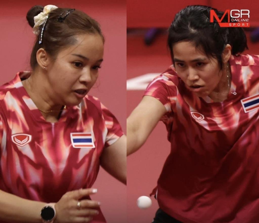 ประวัติศาสตร์ 68 ปี! อรวรรณ-สุธาสีนี โค่นเกาหลีใต้คว้าทองแดงปิงปองหญิงคู่