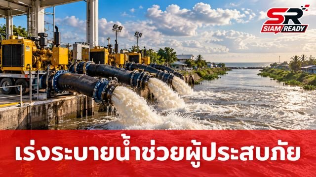 ภาครัฐเร่งระบายน้ำลงทะเล พร้อมเดินหน้าเยียวยาผู้ประสบภัยน้ำท่วมเต็มกำลัง