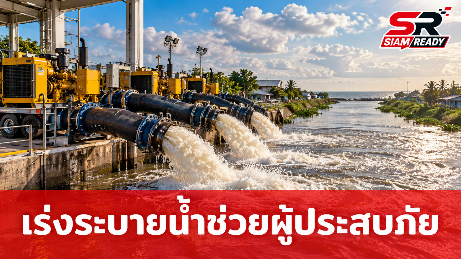 ภาครัฐเร่งระบายน้ำลงทะเล พร้อมเดินหน้าเยียวยาผู้ประสบภัยน้ำท่วมเต็มกำลัง