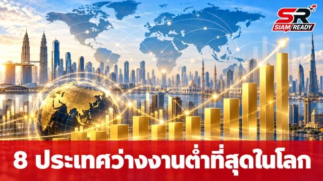 เปิด 8 ประเทศอัตราว่างงานต่ำที่สุดในโลก ไทยติดอันดับ 4 ส่วนแชมป์คือชาตินี้!