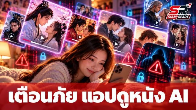 ตร.เตือนภัย แอปฯ ดูหนัง AI หลอกหารายได้ เสี่ยงสูญเงินและข้อมูลส่วนตัว