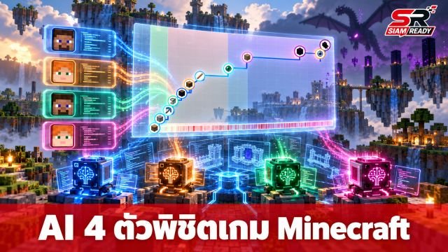 Google DeepMind โชว์ผลงาน AI 4 ตัว ร่วมมือกันพิชิตเกม Minecraft ได้สำเร็จใน 27 ชั่วโมง