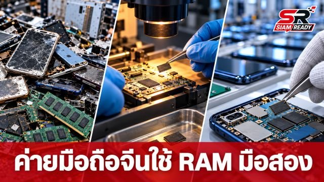 วิกฤต RAM แพง! ค่ายมือถือจีนหันใช้ชิปมือสองจากศูนย์ข้อมูลสหรัฐฯ ผลิตสมาร์ทโฟนรุ่นประหยัด