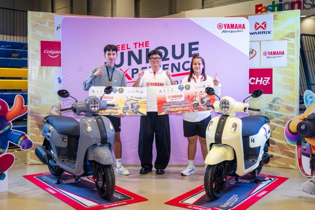 ไทยยามาฮ่ามอเตอร์ มอบรางวัลรถจักรยานยนต์ FAZZIO Lite แก่ผู้เล่นยอดเยี่ยมศึกเซปักตะกร้อ 7HD