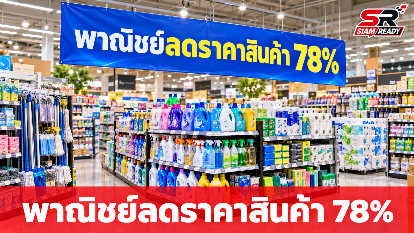 พาณิชย์ผนึกเอกชน 27 ราย เปิดโครงการธงฟ้าลดค่าครองชีพ 3,000 จุดทั่วไทย