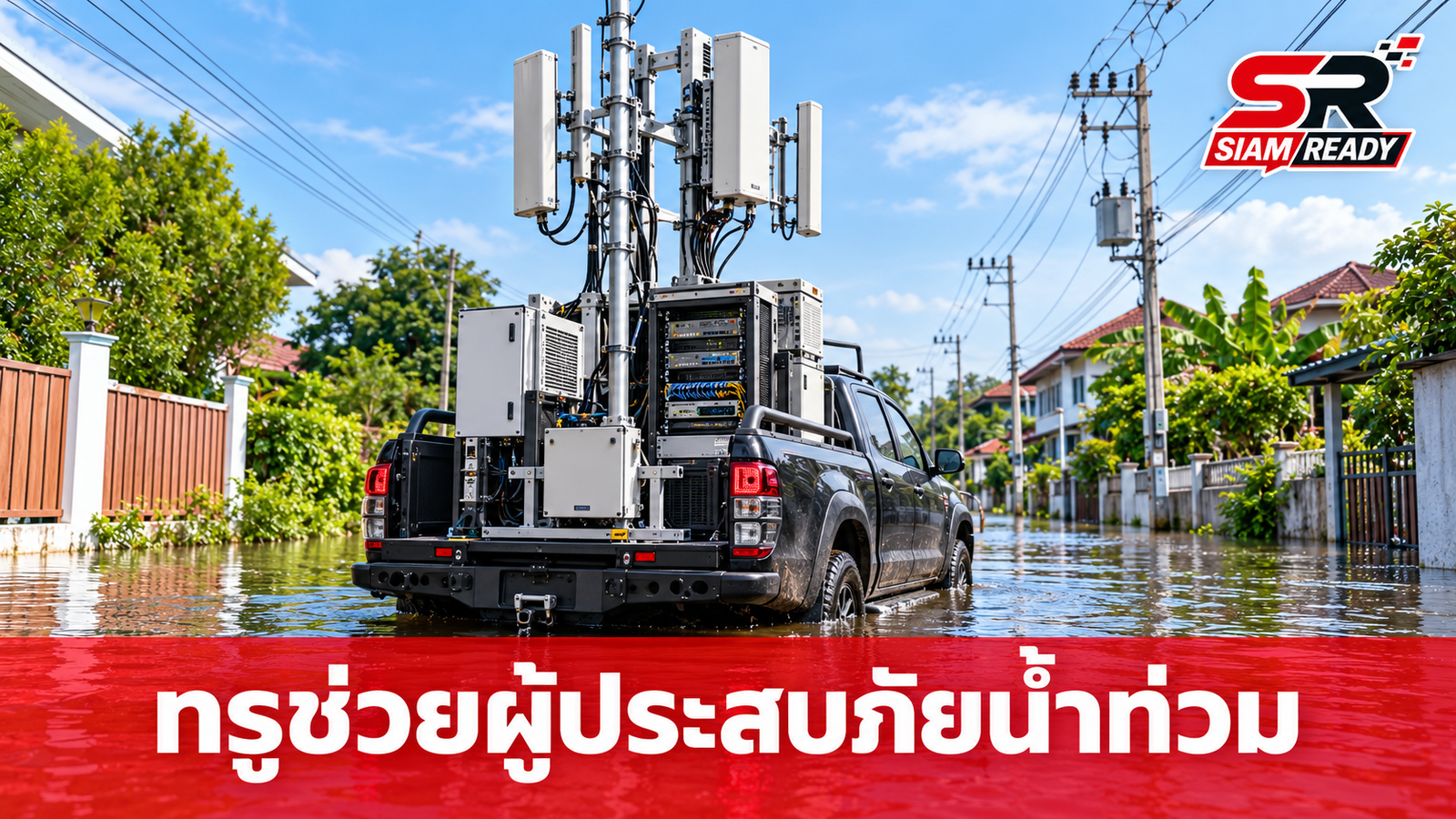ทรูเดินหน้าภารกิจ 'ทรูเพื่อคนไทย' ส่งรถโมบายล์เสริมสัญญาณ-ช่วยผู้ประสบภัยน้ำท่วมเต็มกำลัง