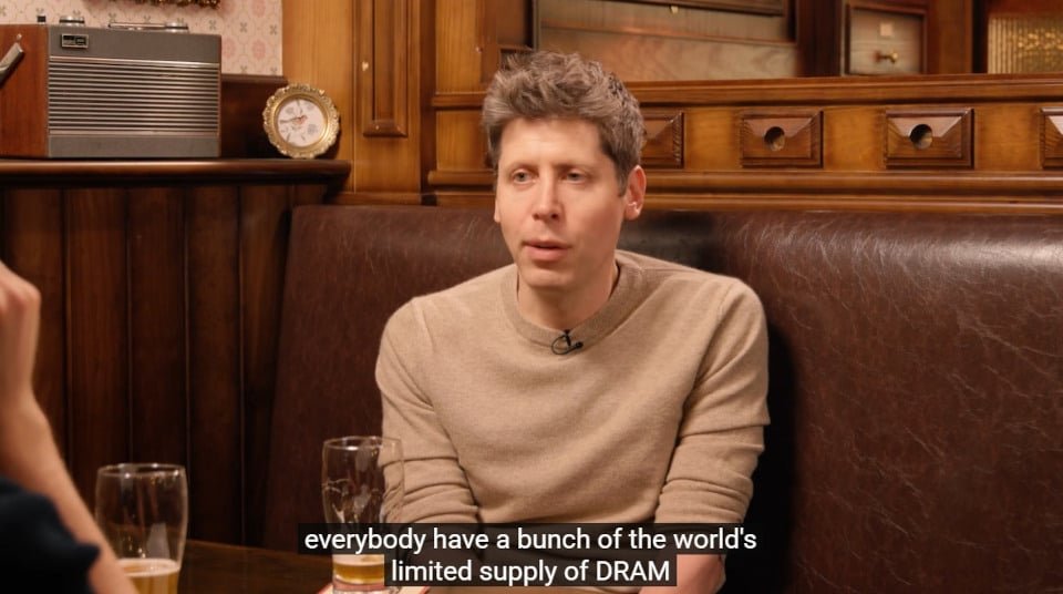 Sam Altman ชี้แรมพีซีใช้งานจริงแค่ 5% แนะย้ายทรัพยากรขึ้นคลาวด์คุ้มค่ากว่า